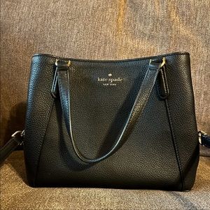 Kate Spade - Pebbled Black Satchel Bag Small NWOT